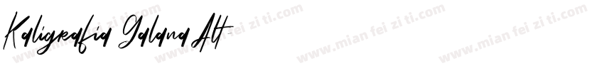 Kaligrafia Galana Alt字体转换